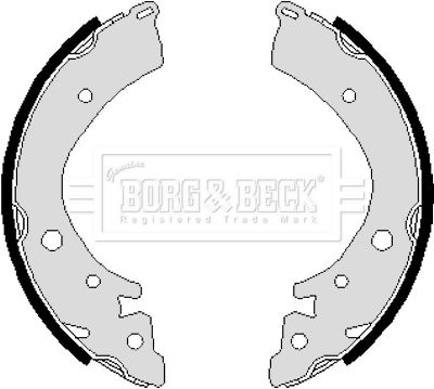 BORG & BECK Комплект тормозных колодок BBS6116